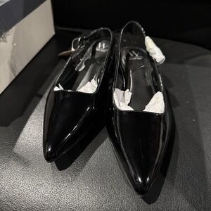 Women's 8.5 Sling Pump High Heel Paten Leather Shoes Size 8